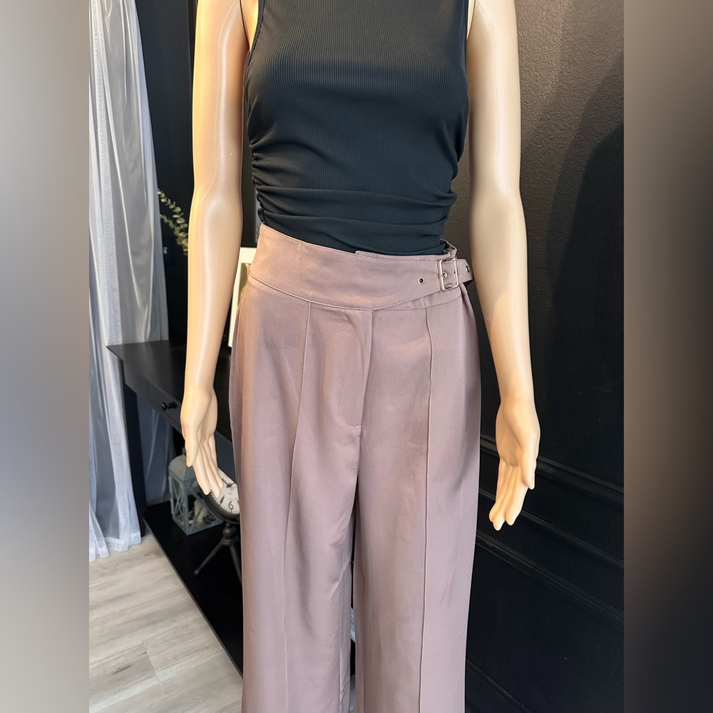 Wide leg mocha pants - Picture 5 of 6
